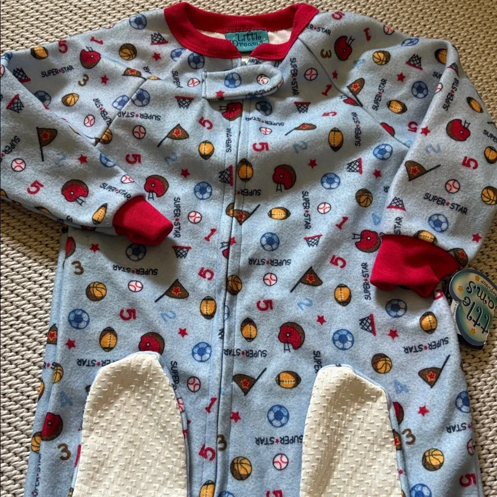 Sleeper Super Star toddler boys new size 3T polyester Little Dreams